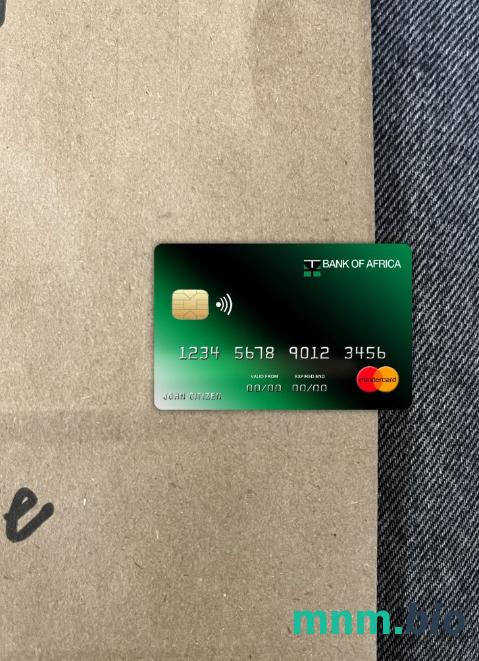 Burundi Africa bank wygląd zdjęcia mastercard skan PSD + zdjęcie